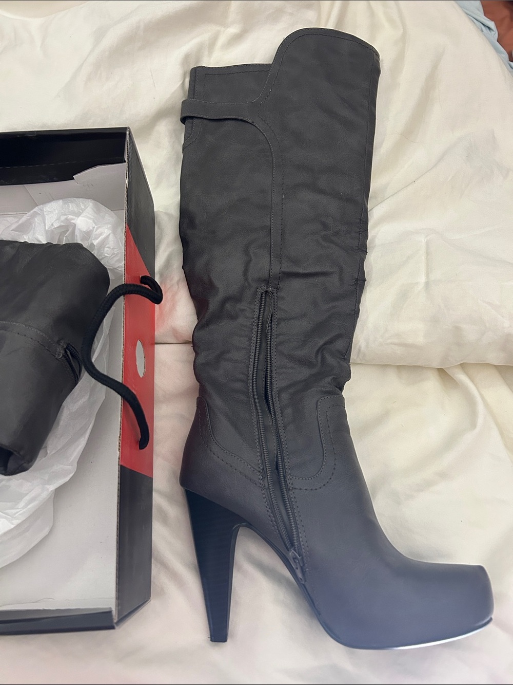 G by Guess Black High Heel Knee Boot